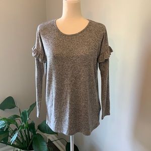 Pinkblush grey maternity sweater